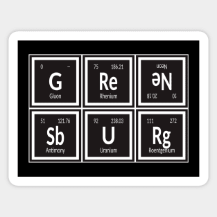 Greensburg City | Periodic Table of Elements Sticker